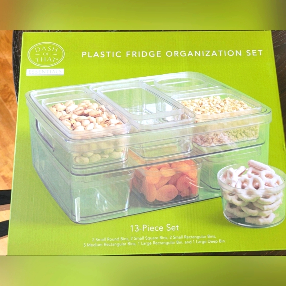 New DOT Essentials Fridge, pantry or cabinet Organization 13 piece Set